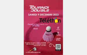 Tournoi double Téléthon